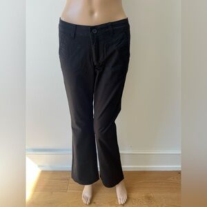 Classic Black Womens Straight-Leg Pants
